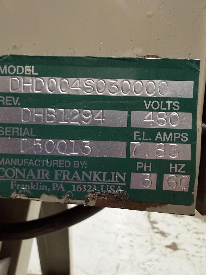 Used CONAIR FRANKLIN DHD004S030000