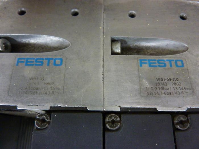 Used FESTO Control Block w/ Valves IFB8-03 #52789