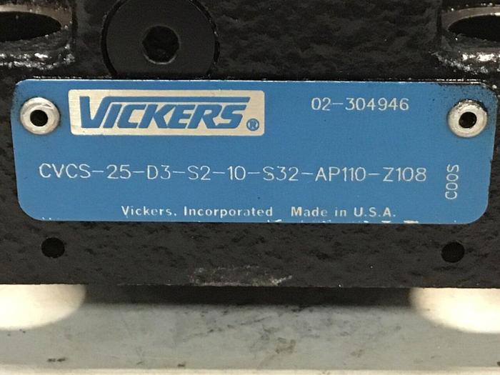 Used VICKERS Valve CVCS25D3S210S32AP110Z108 #137907