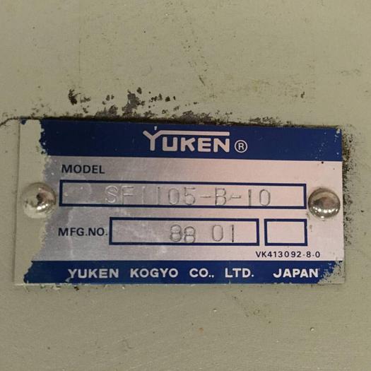Used YUKEN Valve SF1105-B-10 #91539