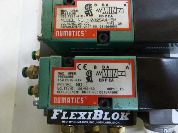 Used NUMATICS Control Block w/ Valves 082SA415M #60115