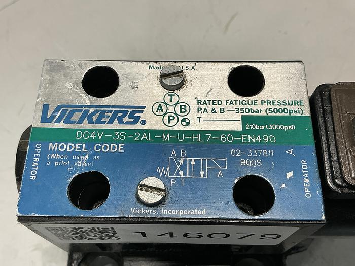 Used VICKERS DG4V-3-6C-M-U-HL7-60-EN490