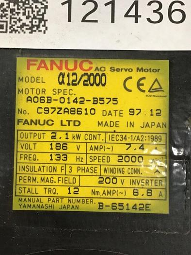Used FANUC AC Servo Motor A06B-0142-B575 Used