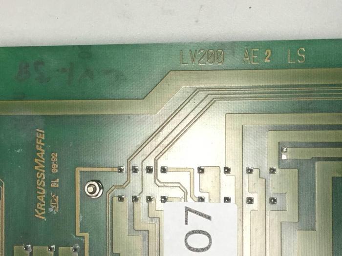 Used KRAUSS MAFFEI Circuit Board LV200 #93507