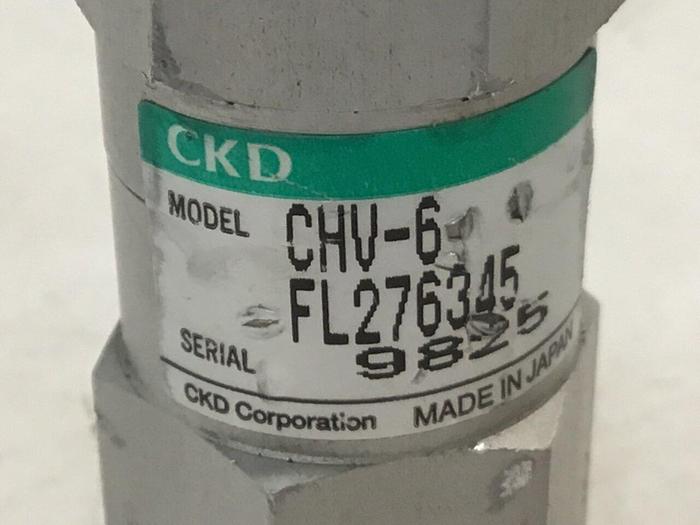 Used CKD CORP Check Valve CHV-6 #126612