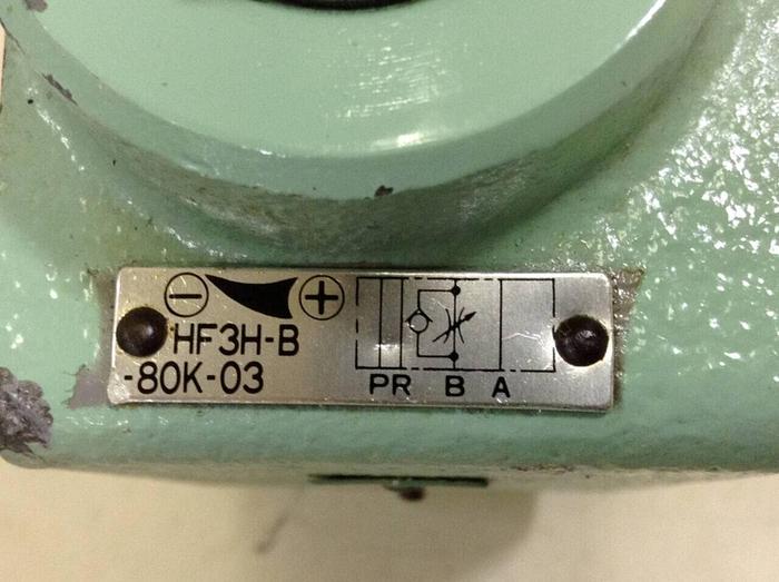 Used TOYOOKI KOGYO Throttle Valve / Hytegra Valve HF3H-B-80K-03 #86968