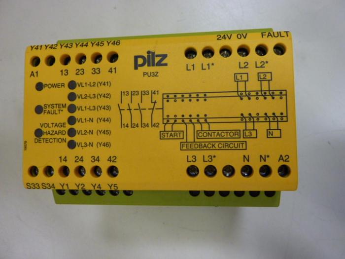 Used PILZ Safety Relay PU3Z24VDC3N/O1N/C6SO #52268