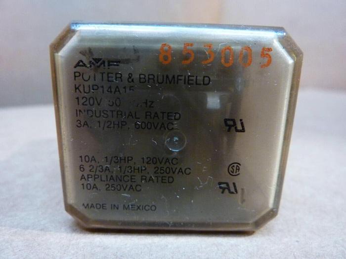 Used POTTER & BRUMFIELD Relay KUP14A15 #38278