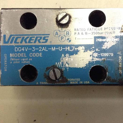 Used VICKERS Valves DG4V-3-2AL-M-U-HL7-60 #89142