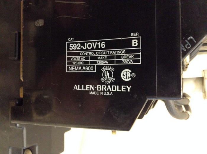 Used ALLEN BRADLEY Overload Relay 592-TPD200 SER A #73764