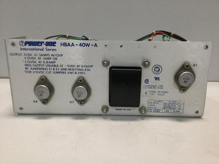 Used POWER-ONE Power Supply HBAA-40W-A #101936