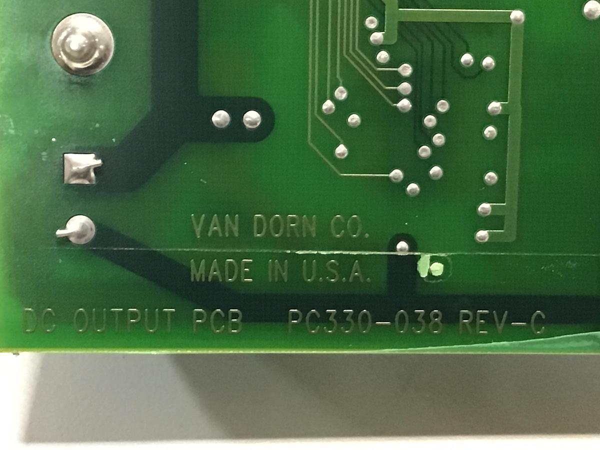 Used VAN DORN PC330-038 Pathfinder DC Output Board USED #1415200