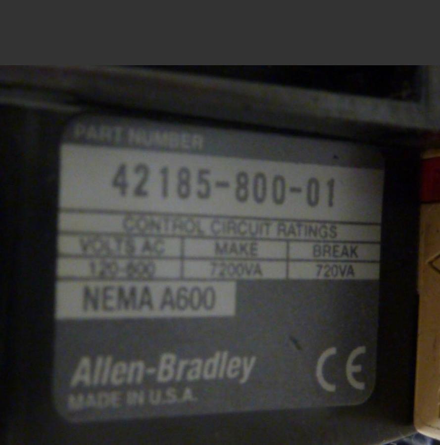 Used ALLEN BRADLEY Starter Size 1 509-BOD SER B W35 USED