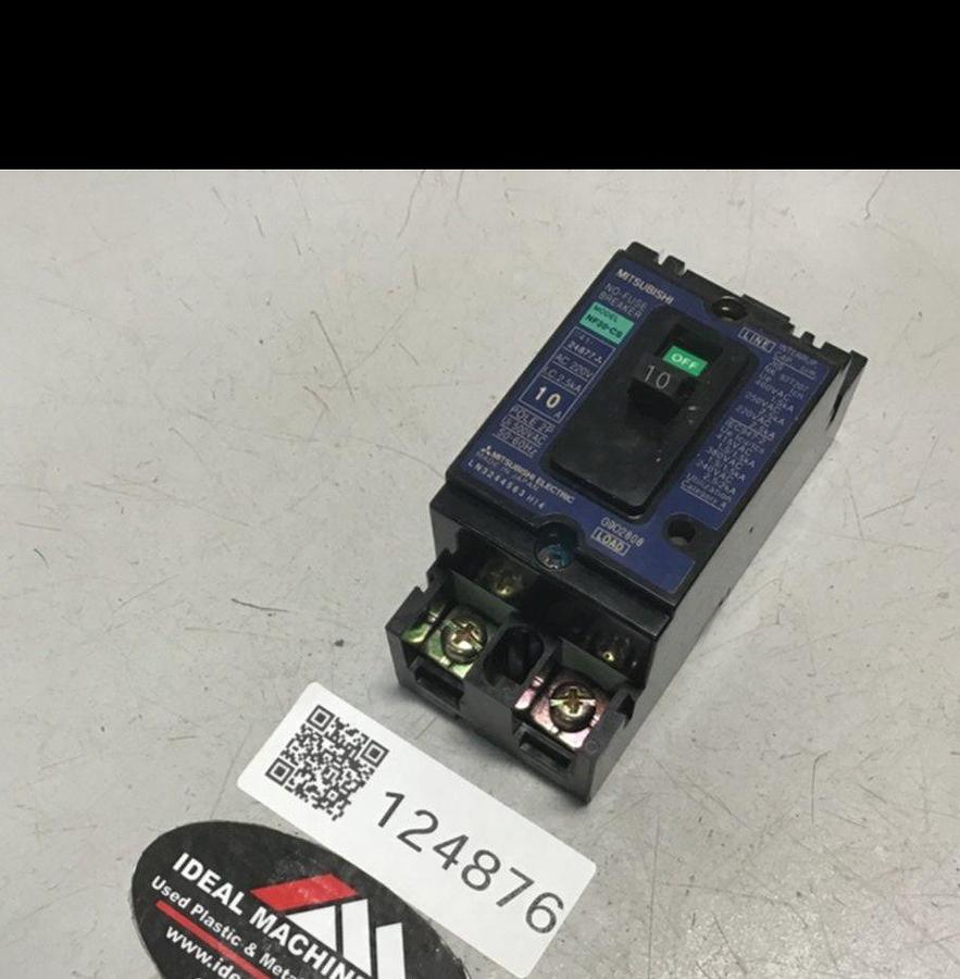 Used MITSUBISHI 10 Amp Circuit Breaker NF30-CS-10 USED