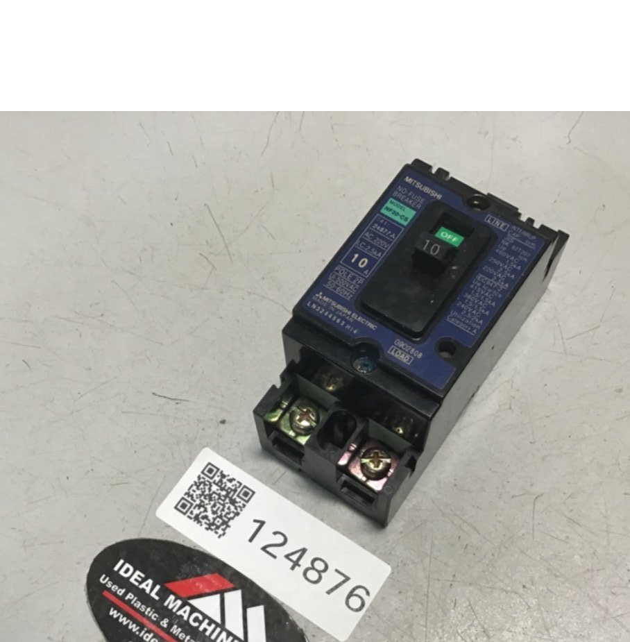 Used MITSUBISHI 10 Amp Circuit Breaker NF30-CS-10 USED