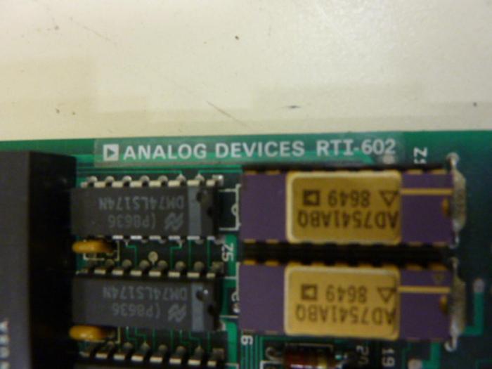 Used ANALOG DEVICES Circuit Board RTI-602 #59047