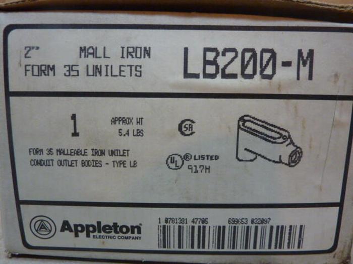 APPLETON Conduit Body Unilet LB200-M #31022