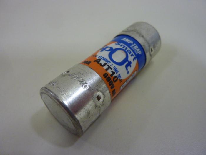 Used FERRAZ SHAWMUT 10 Amp Fuse AJT10 SMART SPOT #47596