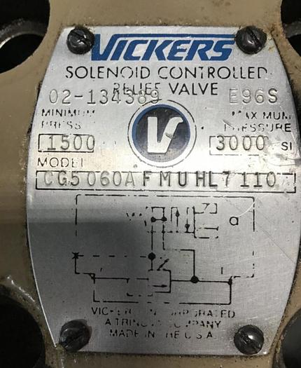 Used VICKERS Valve CG5060AFMUHL7110 #134264