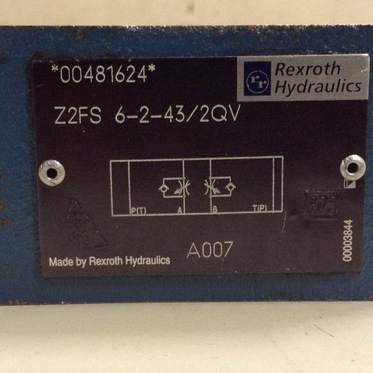 Used REXROTH Valve Z2FS62432QV #87839