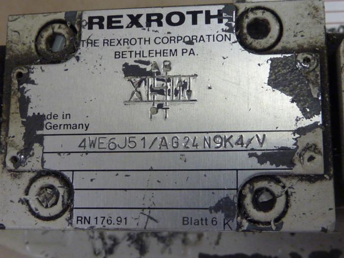 Used REXROTH Valve 4WEM22U606A624N9TK4V #49613