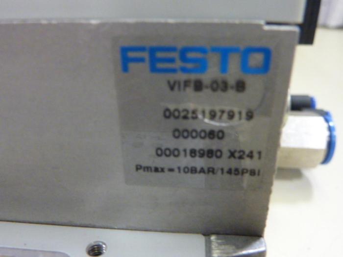 Used FESTO Control Block / Valve Terminal IFB13-03 #63755