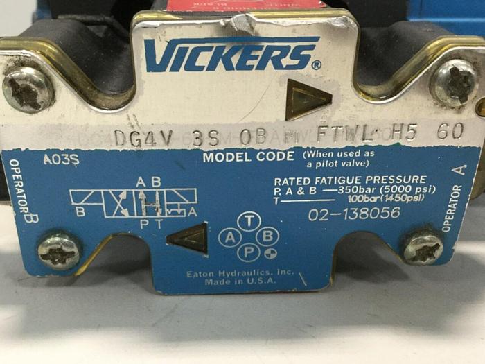 Used VICKERS Valve DG4V3SOBFTWLH560 Used