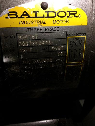 Used CUMBERLAND 5 HP Grinder / Granulator, 8X12, Used