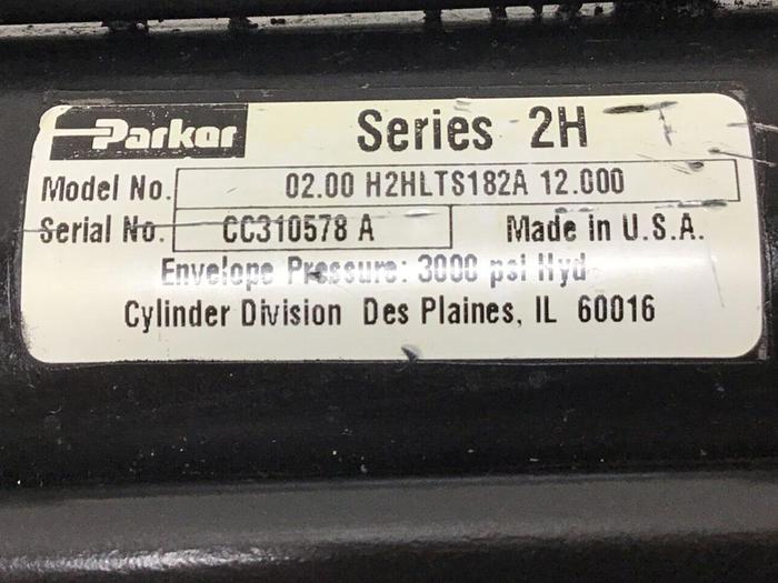 Used PARKER Injection Sled Cylinder 02.00 H2HLTS182A 12.000 Used