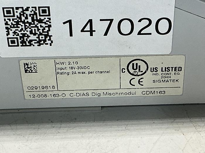 Used SIGMATEK CDM 163