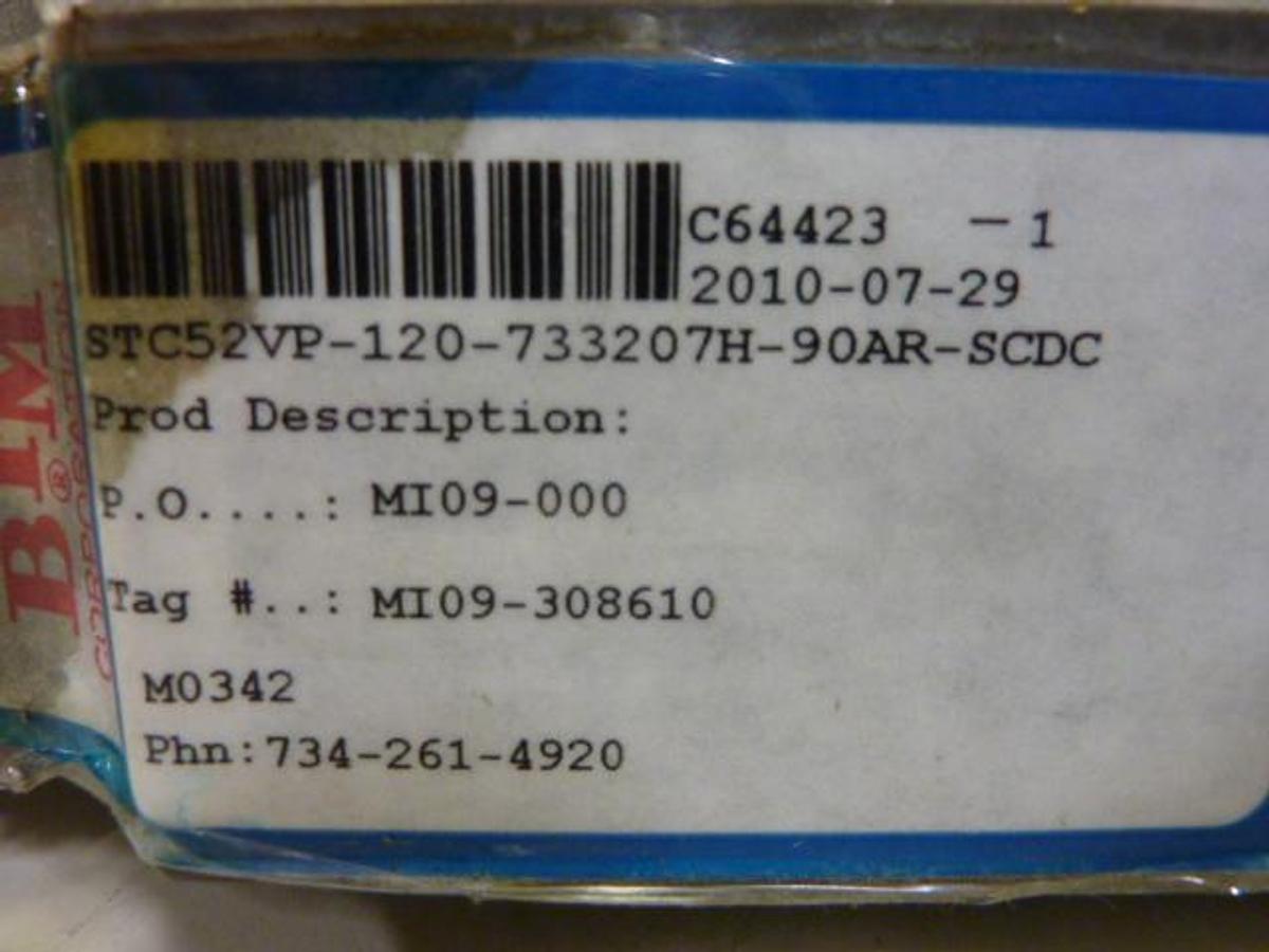 Used BTM CORP Power Clamp STC52VP-1420-73320H-90AR-SCDC Used