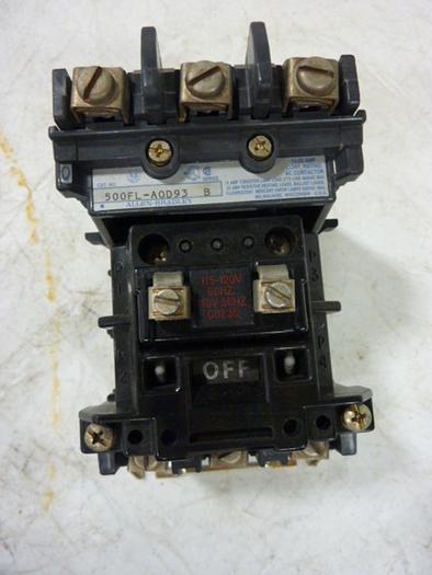 Used ALLEN BRADLEY Contactor 500FL-AOD93 SER B #58030