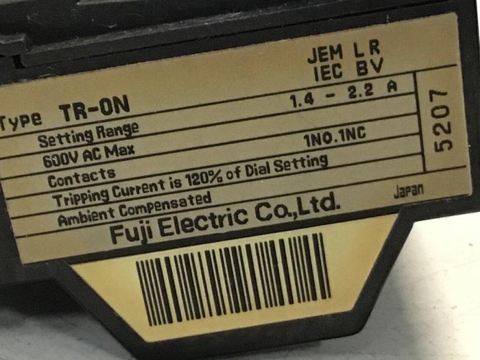 Used FUJI ELECTRIC Relay TR-ON #119091
