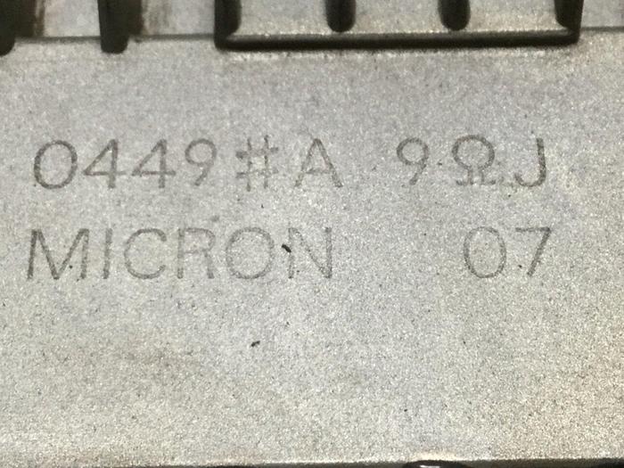 Used MICRON Heat Braking Resistor 0449 #109016