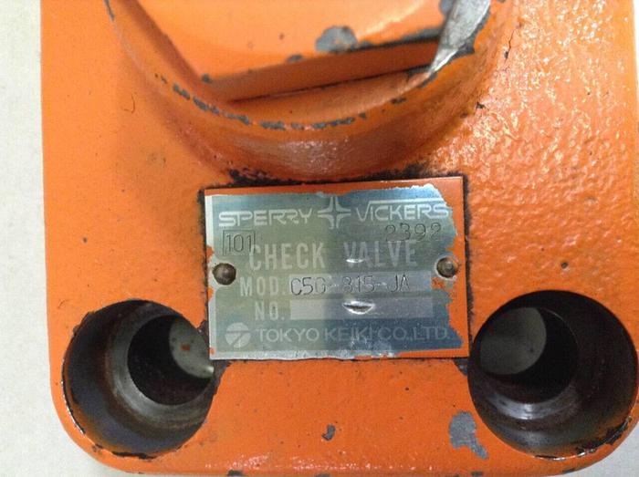 Used VICKERS Tokimec Check Valve C5G-815-JA #68211