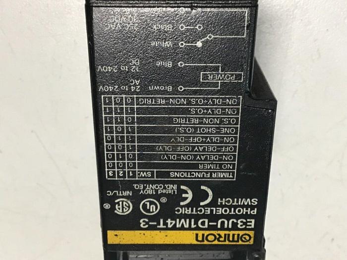 Used OMRON Photoelectric Switch E3JU-D1M4T-3 #112734