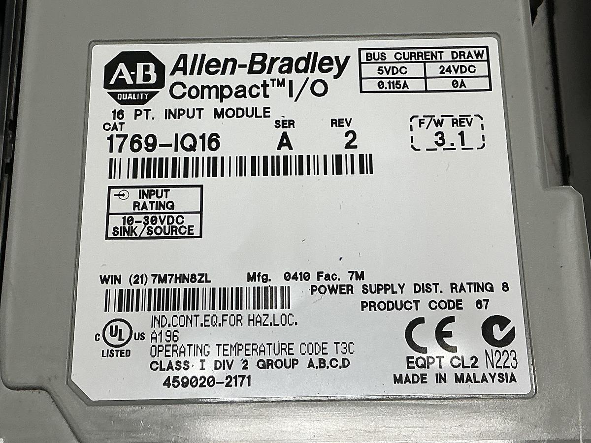 Used ALLEN BRADLEY 1764-24BWA SER B