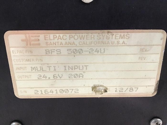 Used ELPAC Power Supply BFS 500-24U #139992