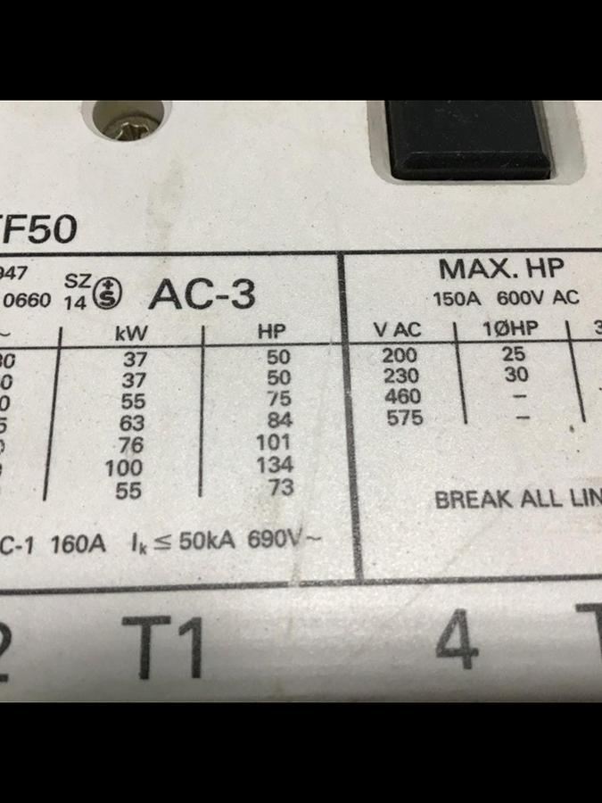 Used SIEMENS Contactor 3TF5022-OAK6 Used