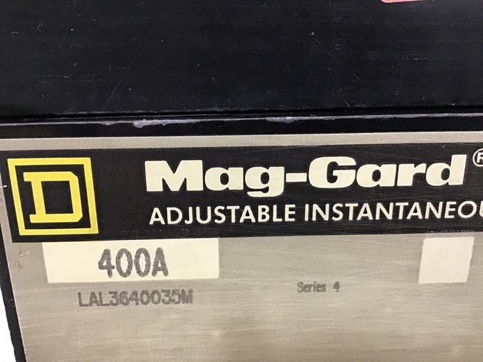 Used SQUARE D 400 Amp Circuit Breaker LAL3640035M Used