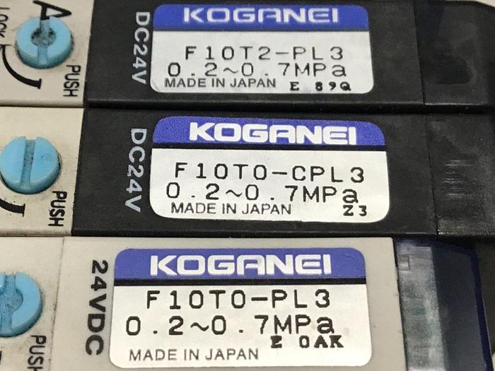 Used KOGANEI Solenoid w/ Valves F10M7AJ #120934
