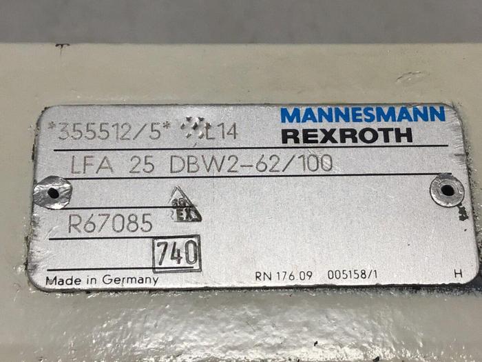 Used REXROTH Valve LFA25DBW262/100 #137991