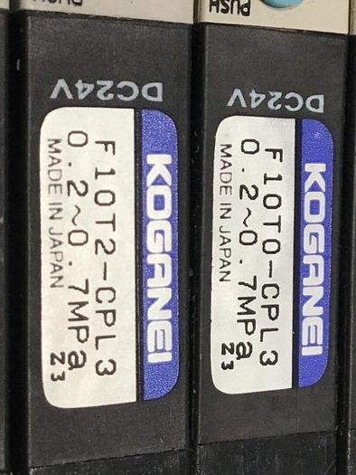 Used KOGANEI Manifold w/ Valves F10M8AJ #120930