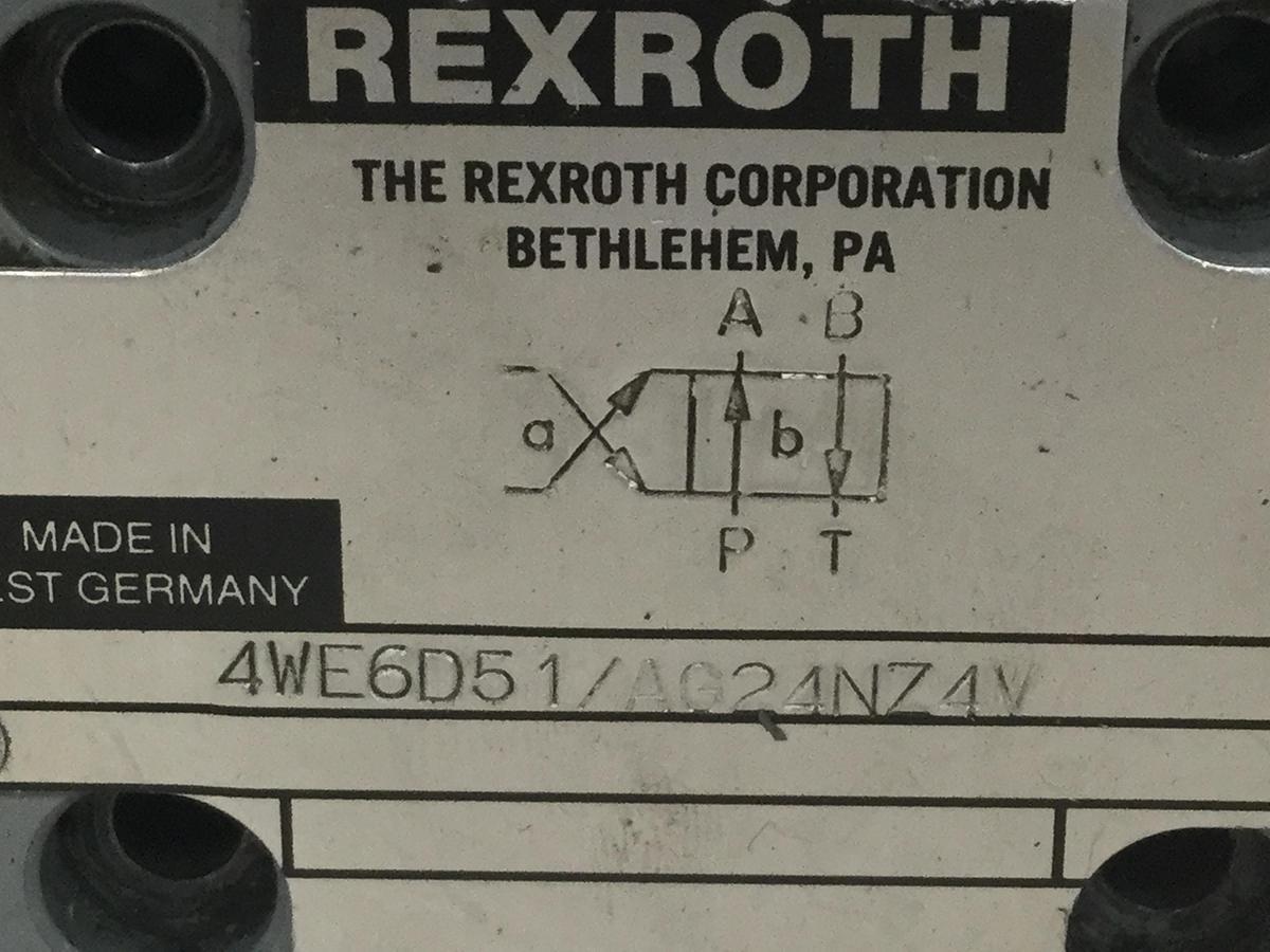 Used REXROTH Valve 4WE6D51AG24NZ4V Used