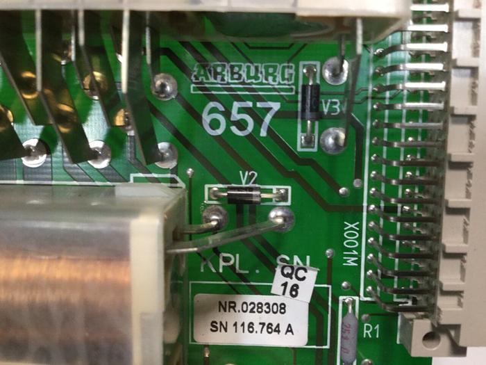 Used ARBURG Relay Circuit Board ARB 657 USED