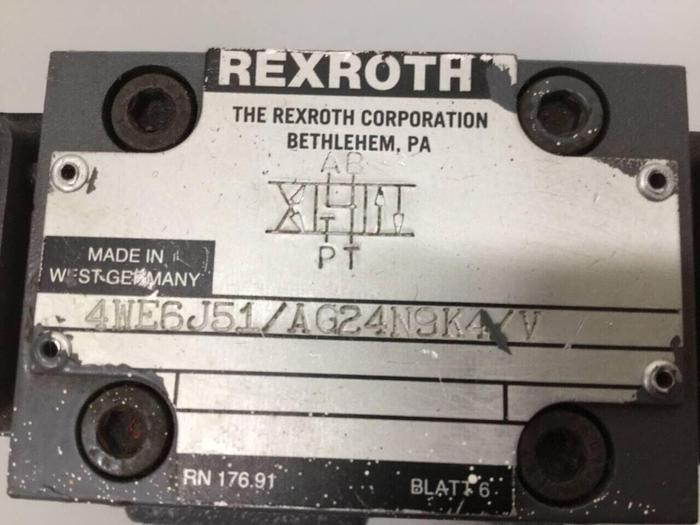 Used REXROTH Valve 4WE6J51AG24N9K4V #90248