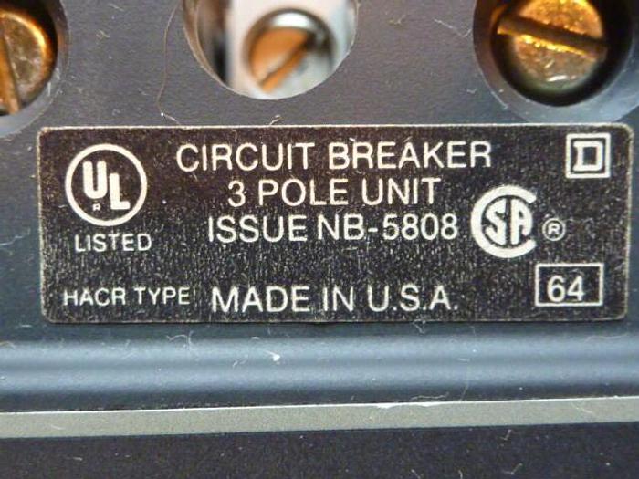 Used SQUARE D 30 Amp Circuit Breaker FAL360301212 #32004