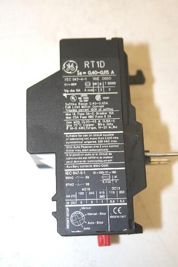 Used GENERAL ELECTRIC / GE Overload Relay RT1D #11836