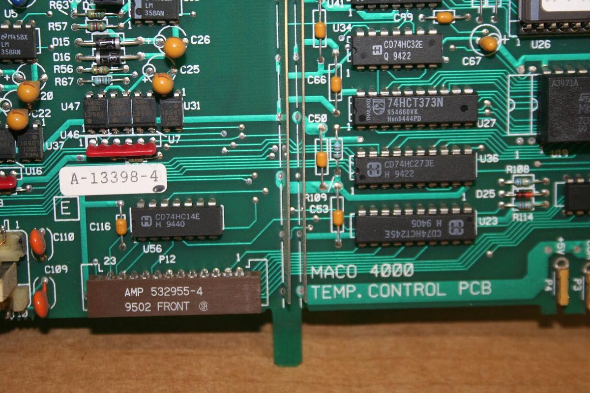 Used BARBER COLMAN Temp Control Circuit Board A-13398-4 Used