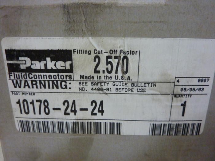 PARKER Hose Fitting 10178-24-24 #58362
